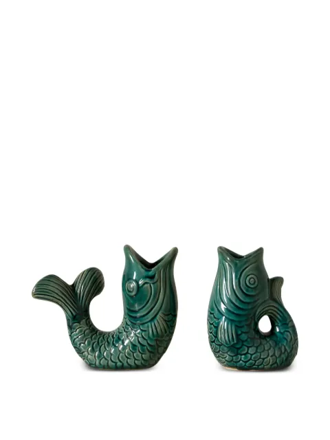 CU I SEEYOU fish-design candle holder (set of two)