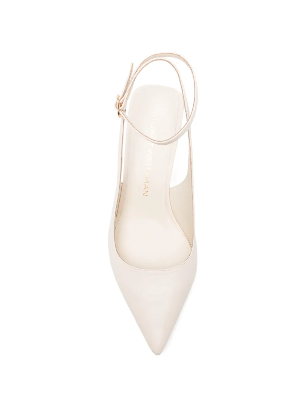 Stuart Weitzman Vinnie pumps met enkelbandje Beige