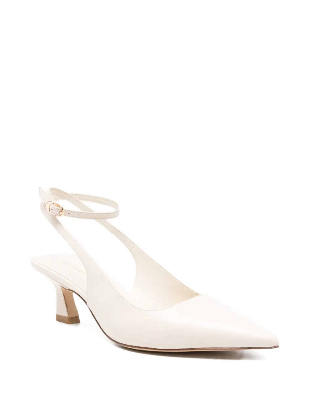 Stuart Weitzman Vinnie pumps met enkelbandje Beige