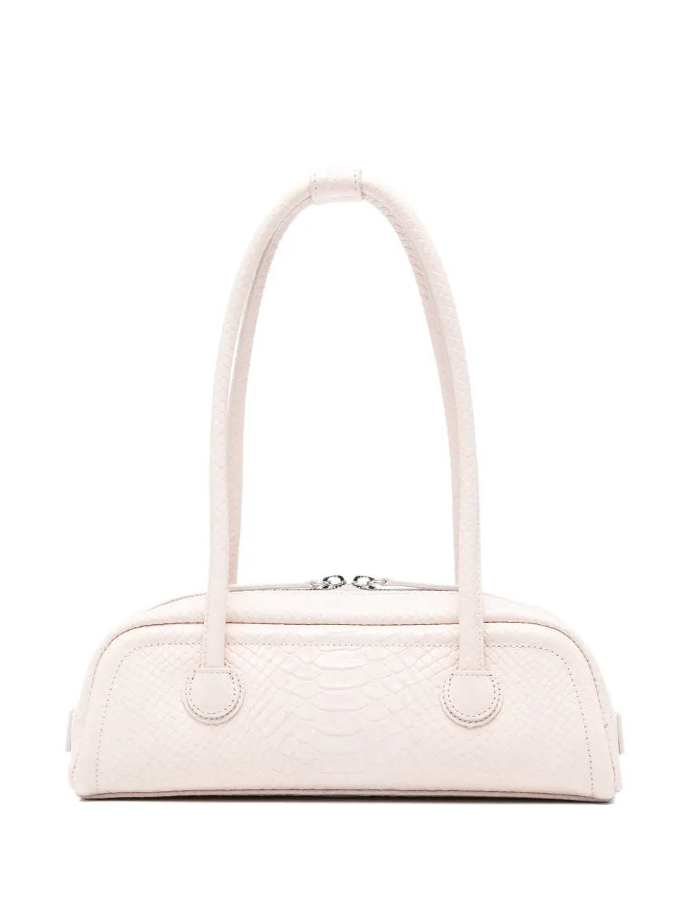 Marge Sherwood snakeskin-embossed shoulder bag - Rosa