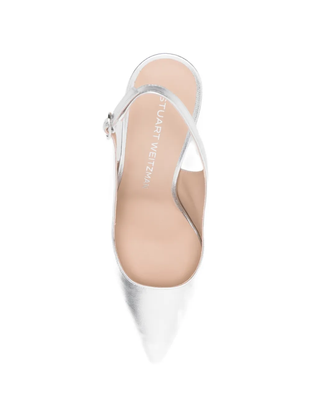 Stuart Weitzman Stuart Power slingback pumps Zilver