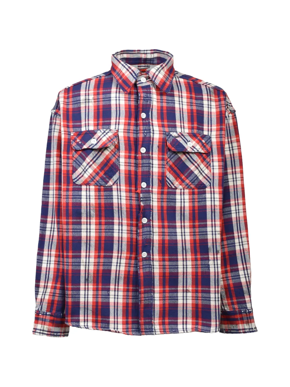 SAINT MXXXXXX check-pattern shirt - Rosso