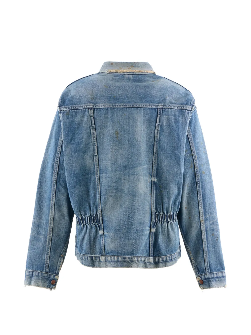  Saint Mxxxxxx Elasticated Denim Jacket - Blue 