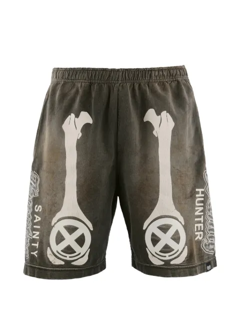 SAINT MXXXXXX shorts med knogletryk