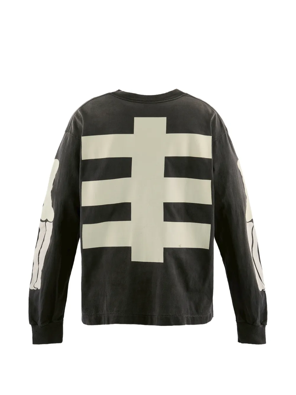 SAINT MXXXXXX T-shirt met skeletprint Zwart