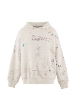SAINT MXXXXXX ダメージ パーカー | グレー | FARFETCH JP