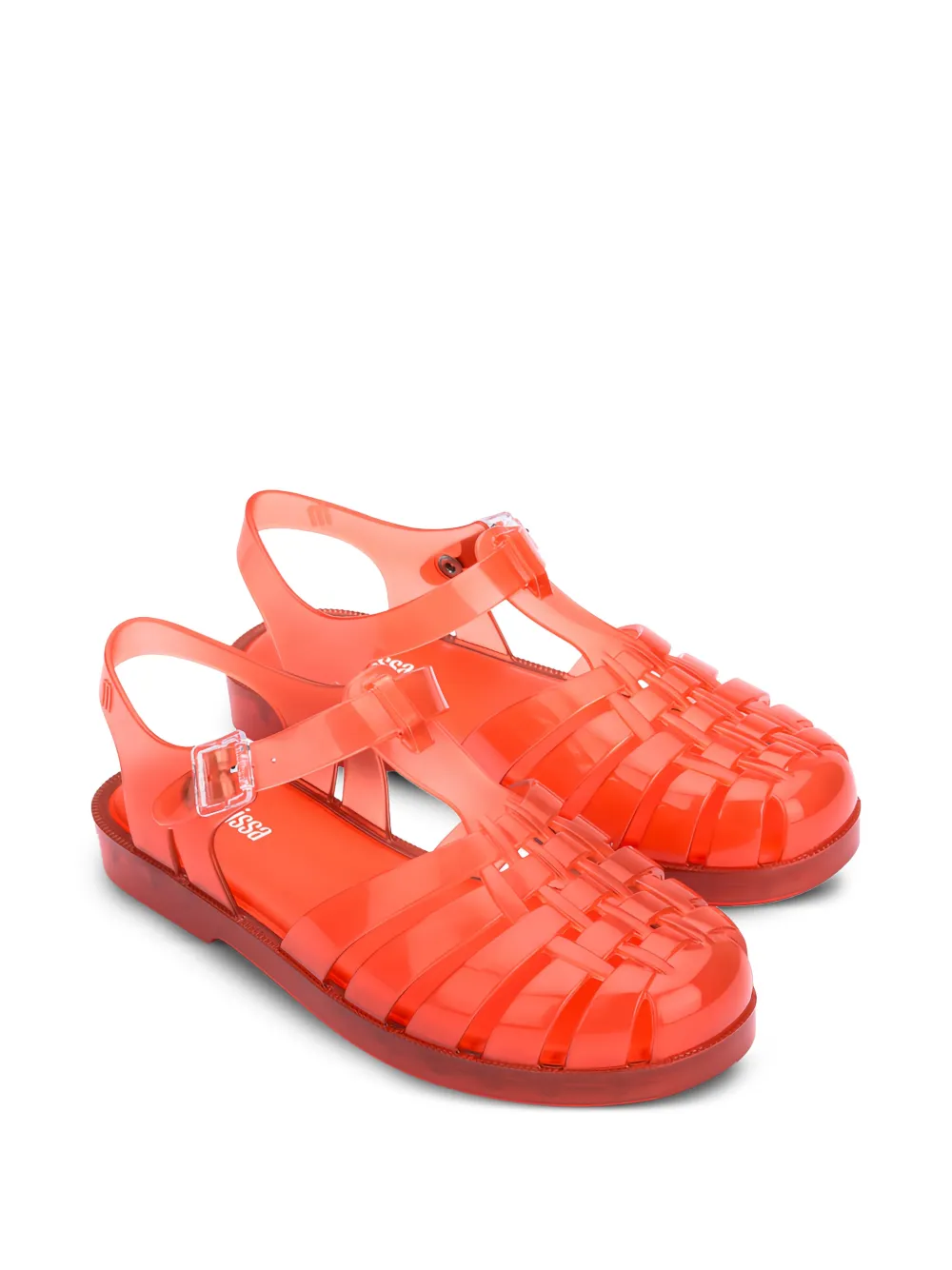  Melissa Possession Woven Buckle Sandals - White 