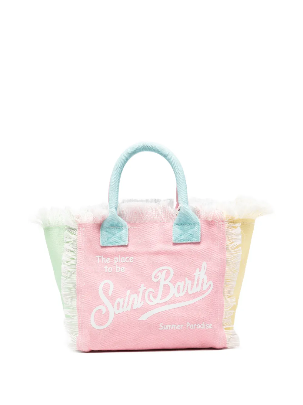 MC2 Saint Barth Kids Colette fringed tote bag - Rosa