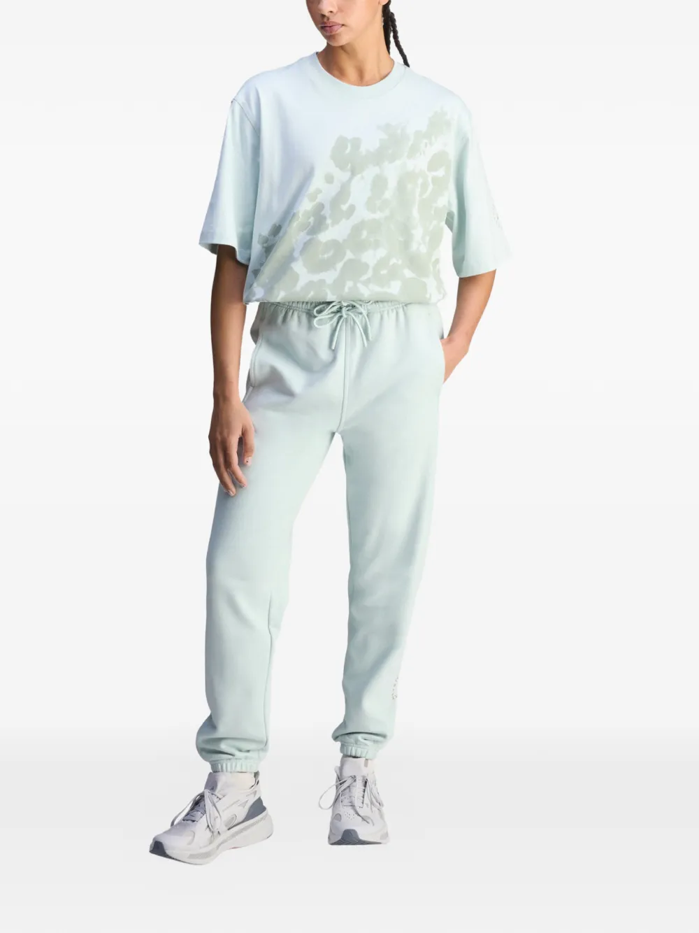 adidas by Stella McCartney T-shirt met ronde hals Groen