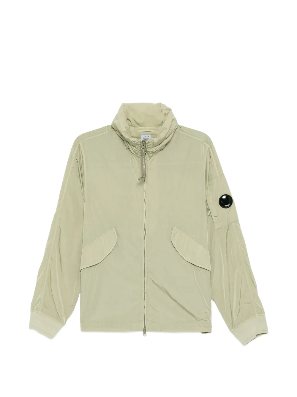C.P. Company sleeve patch hooded jacket - Verde
