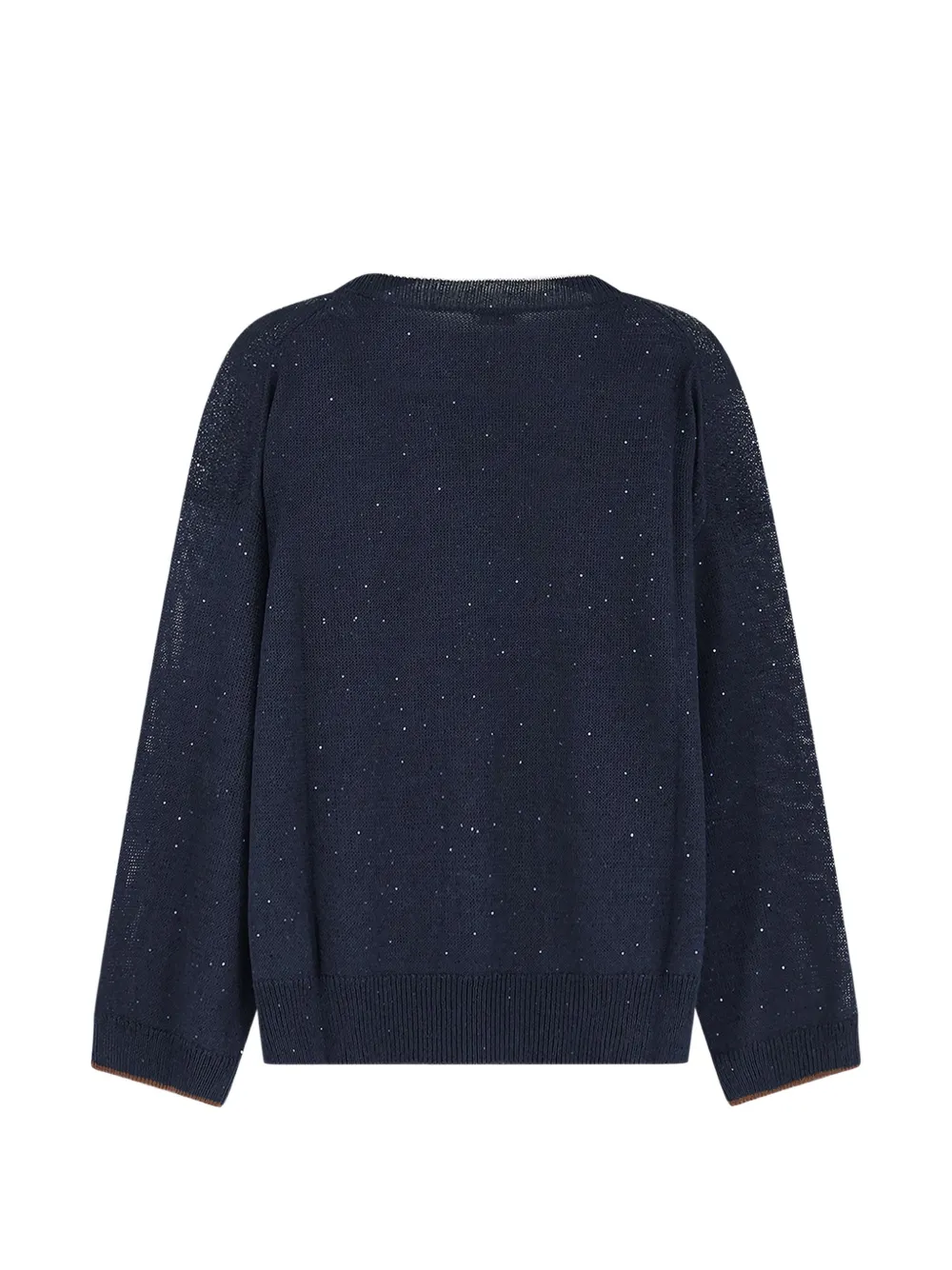  Brunello Cucinelli Sequin Ribbed Knitwear - Blue 