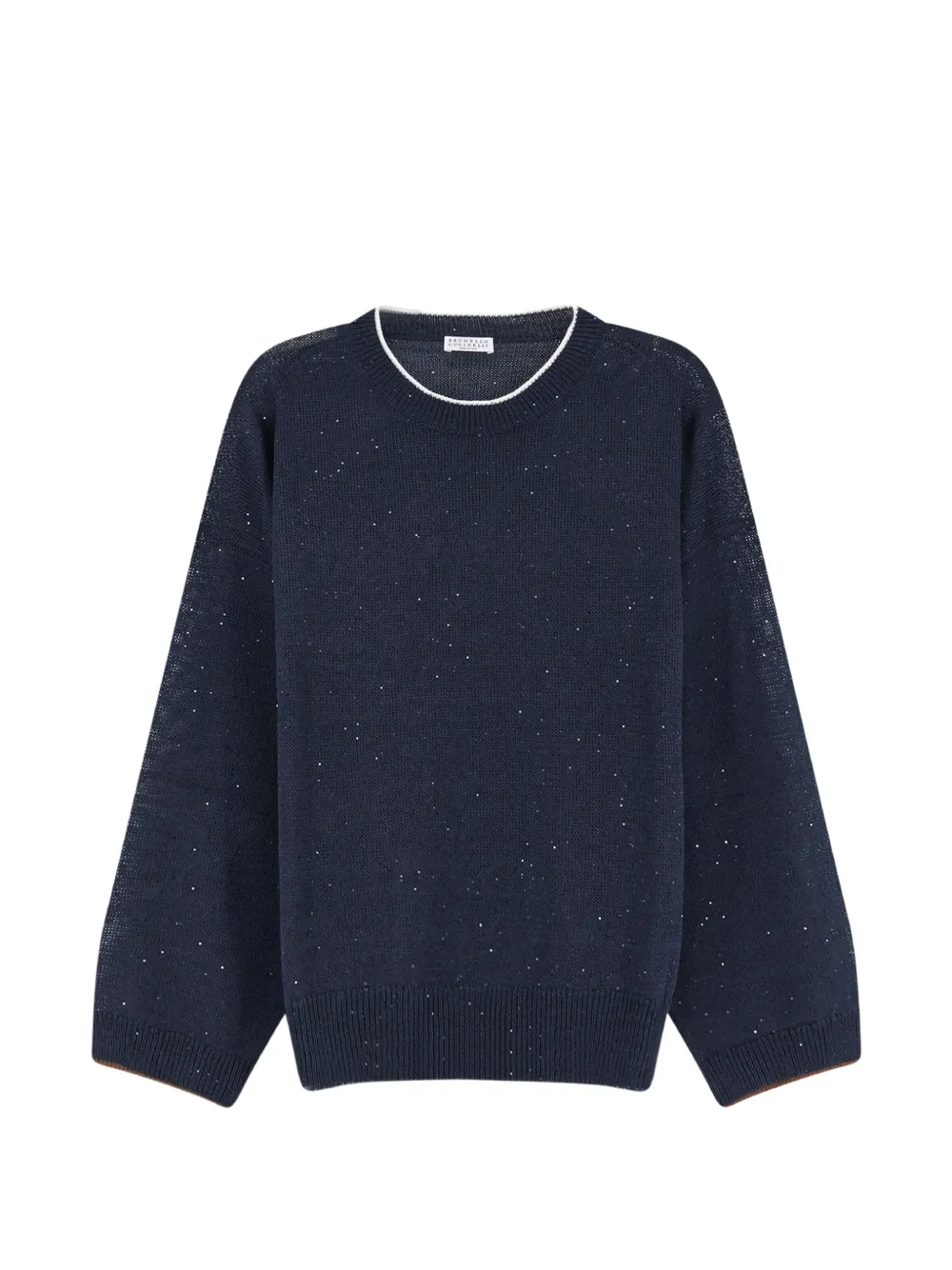 Brunello Cucinelli sequin ribbed knitwear - Blue