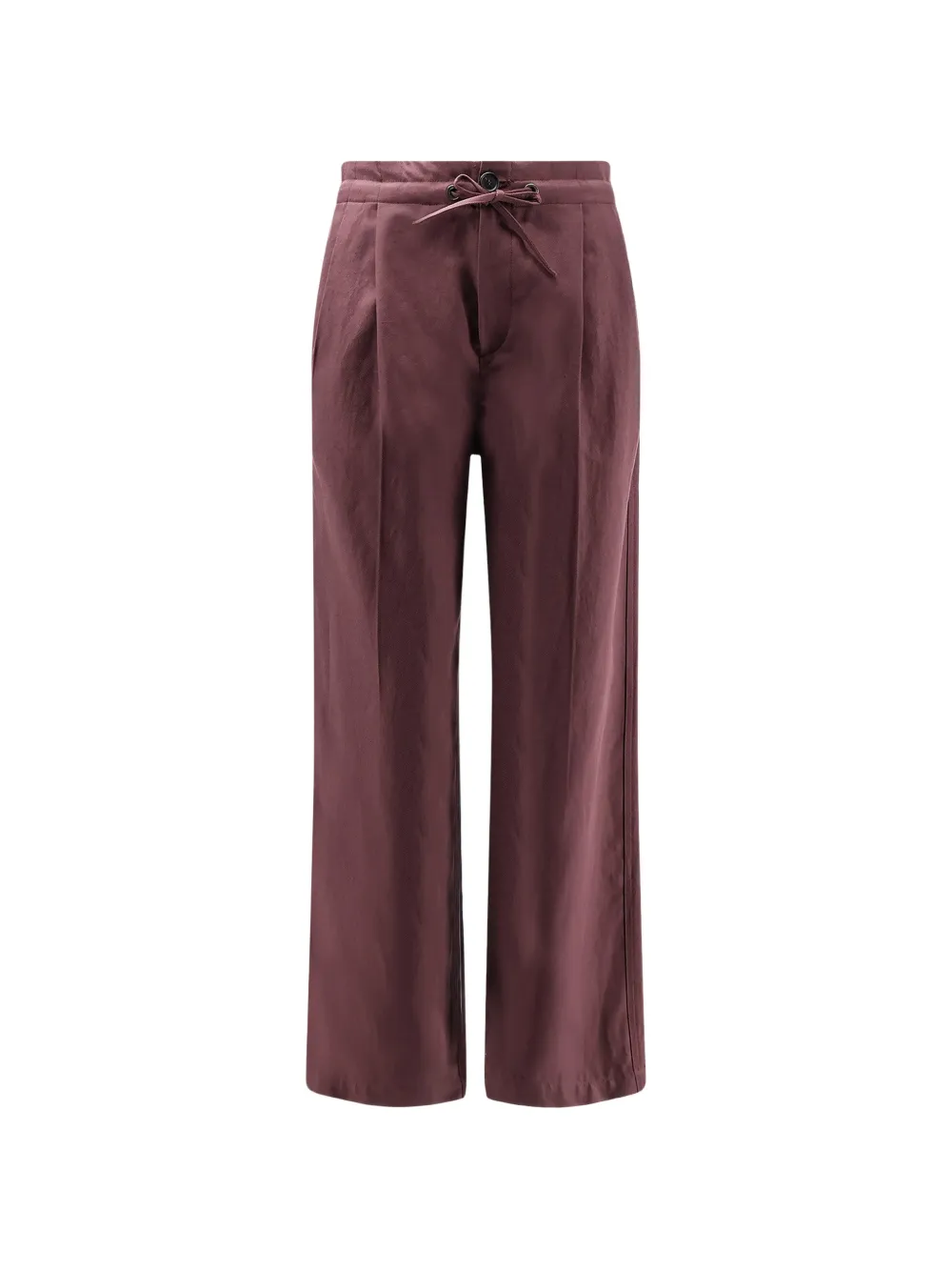 Brunello Cucinelli drawstring pleated trousers - Viola
