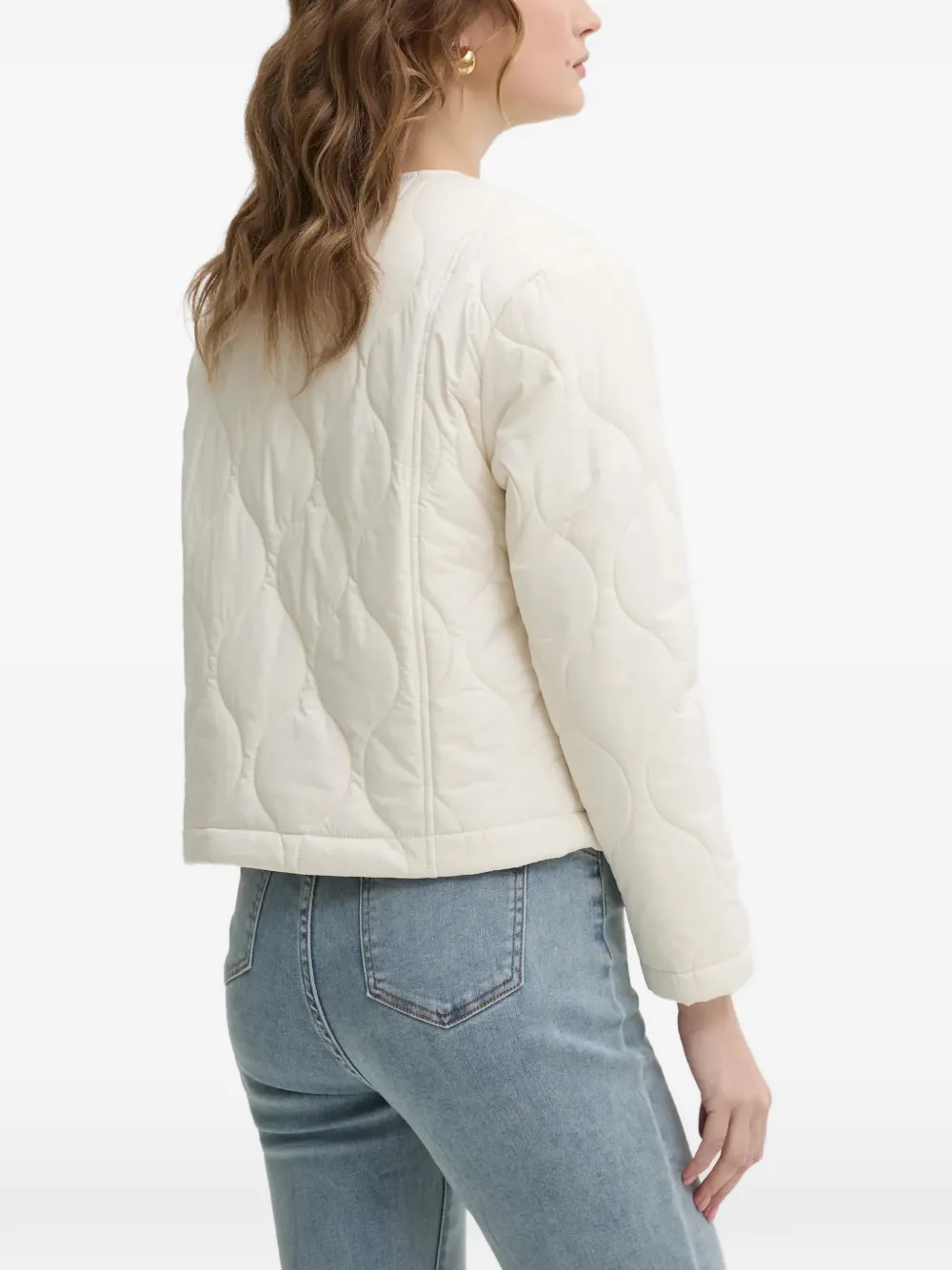 Morgan Gewatteerd jack Beige