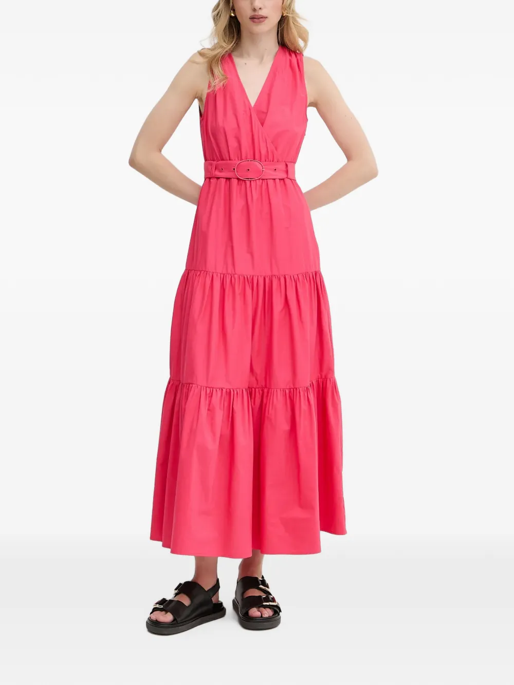 Morgan Jurk met V-hals Roze
