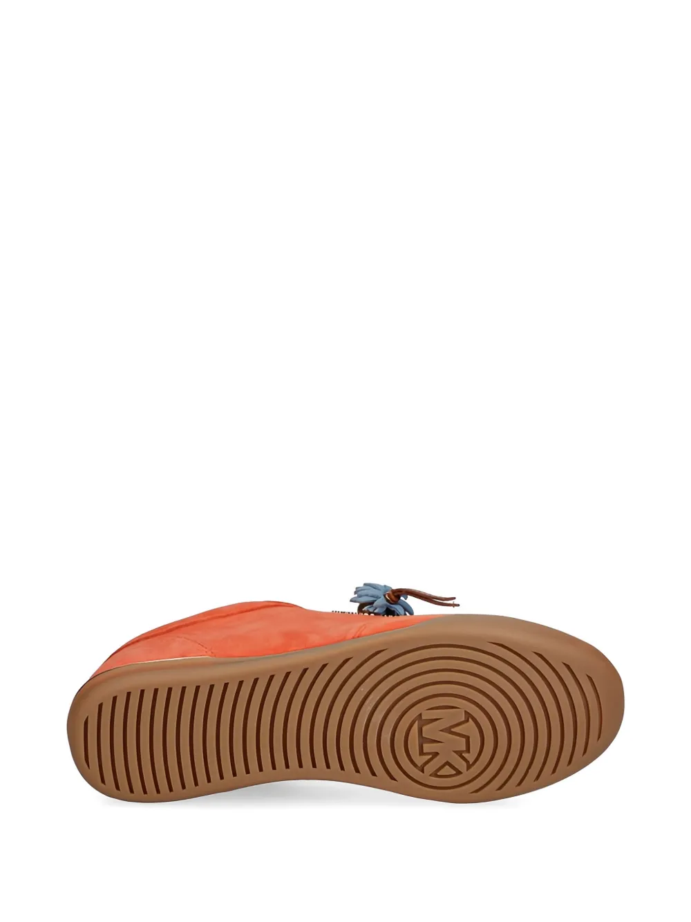 Michael Kors Nolan suède sneakers met bloemen-applicatie Oranje