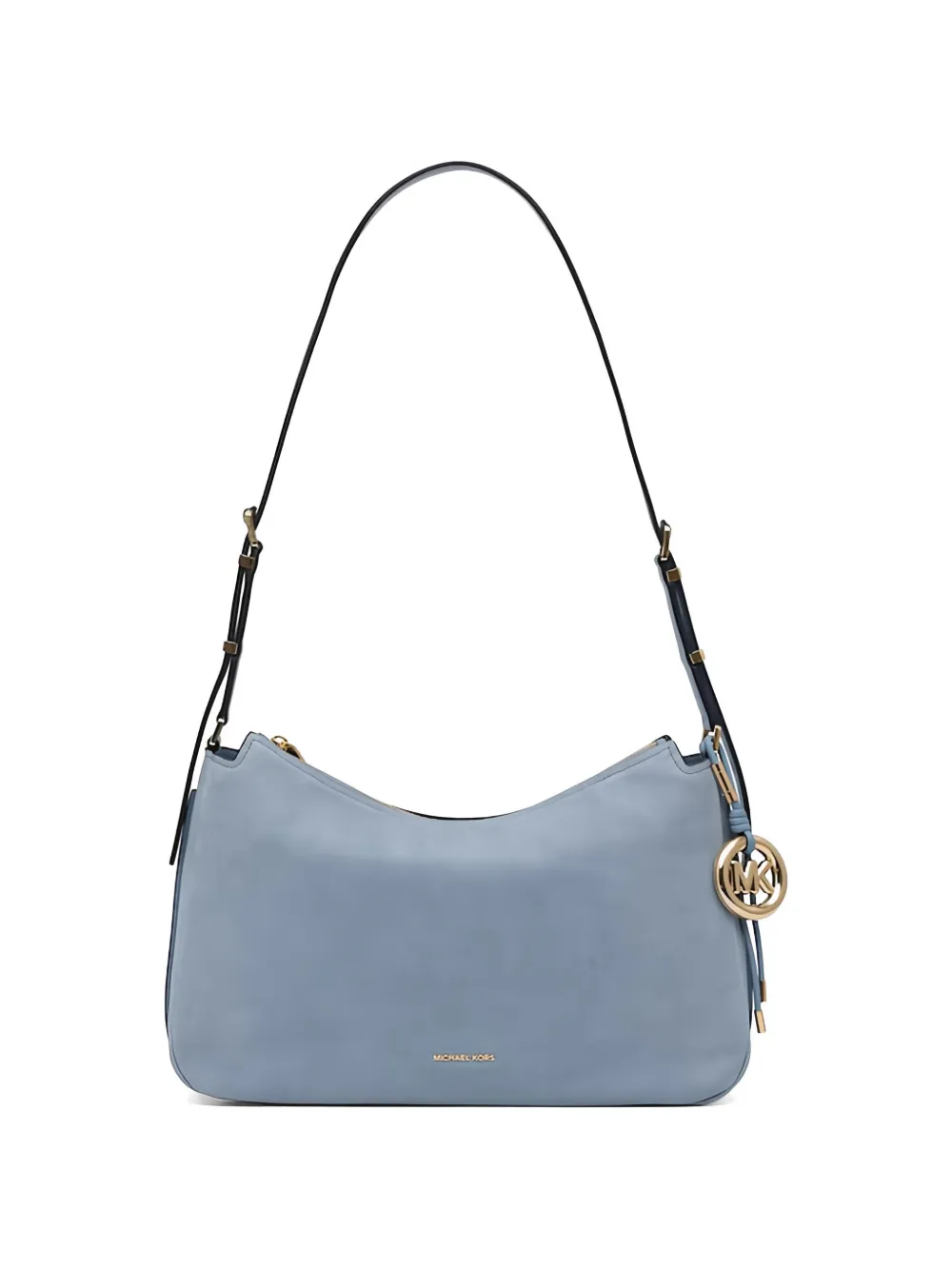 Michael Kors Nolita medium schoudertas met logo-bedel Blauw