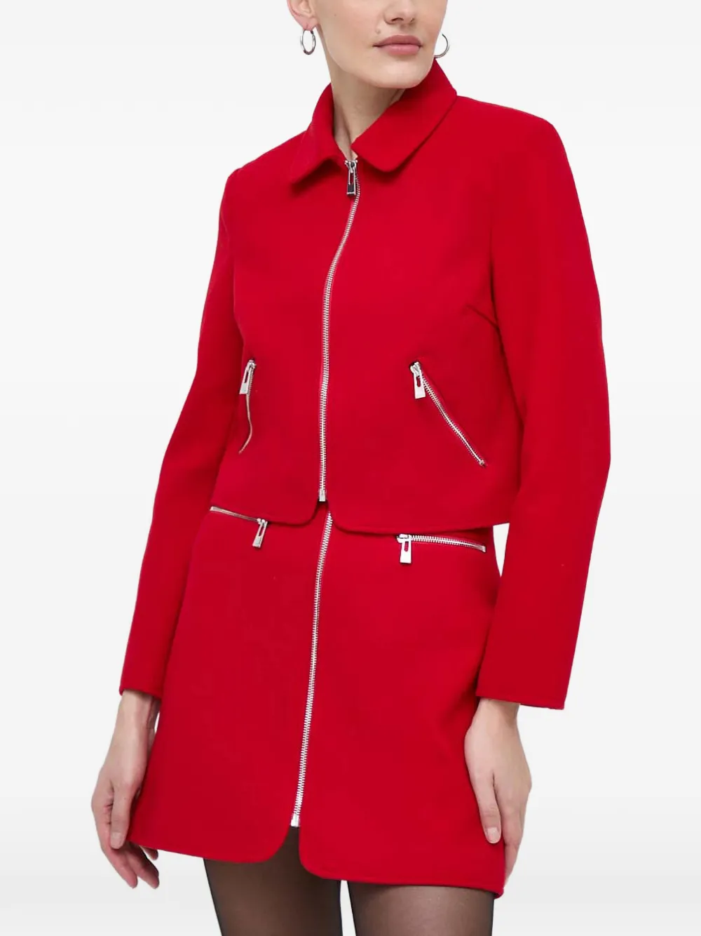 Morgan zip-up cropped jacket