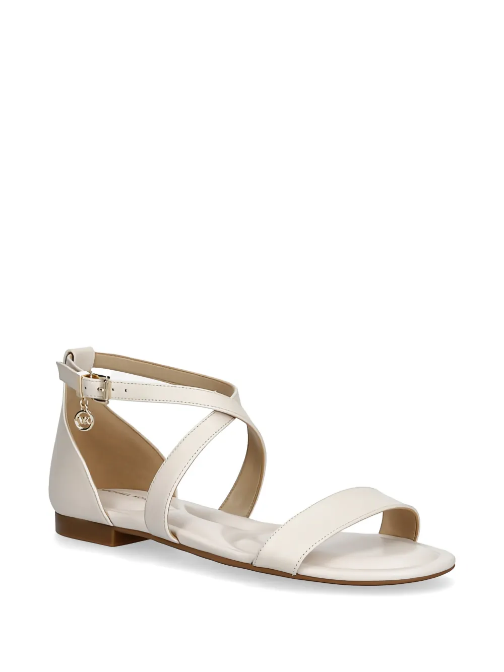 Michael Kors Alexa Flex sandalen met gekruiste bandjes Beige