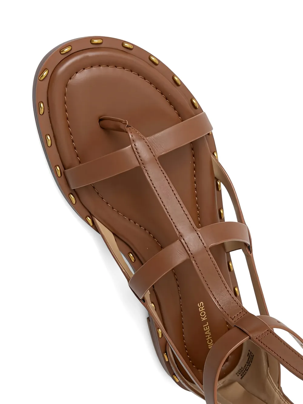 Michael Kors Sandalen met studs en gesp Bruin