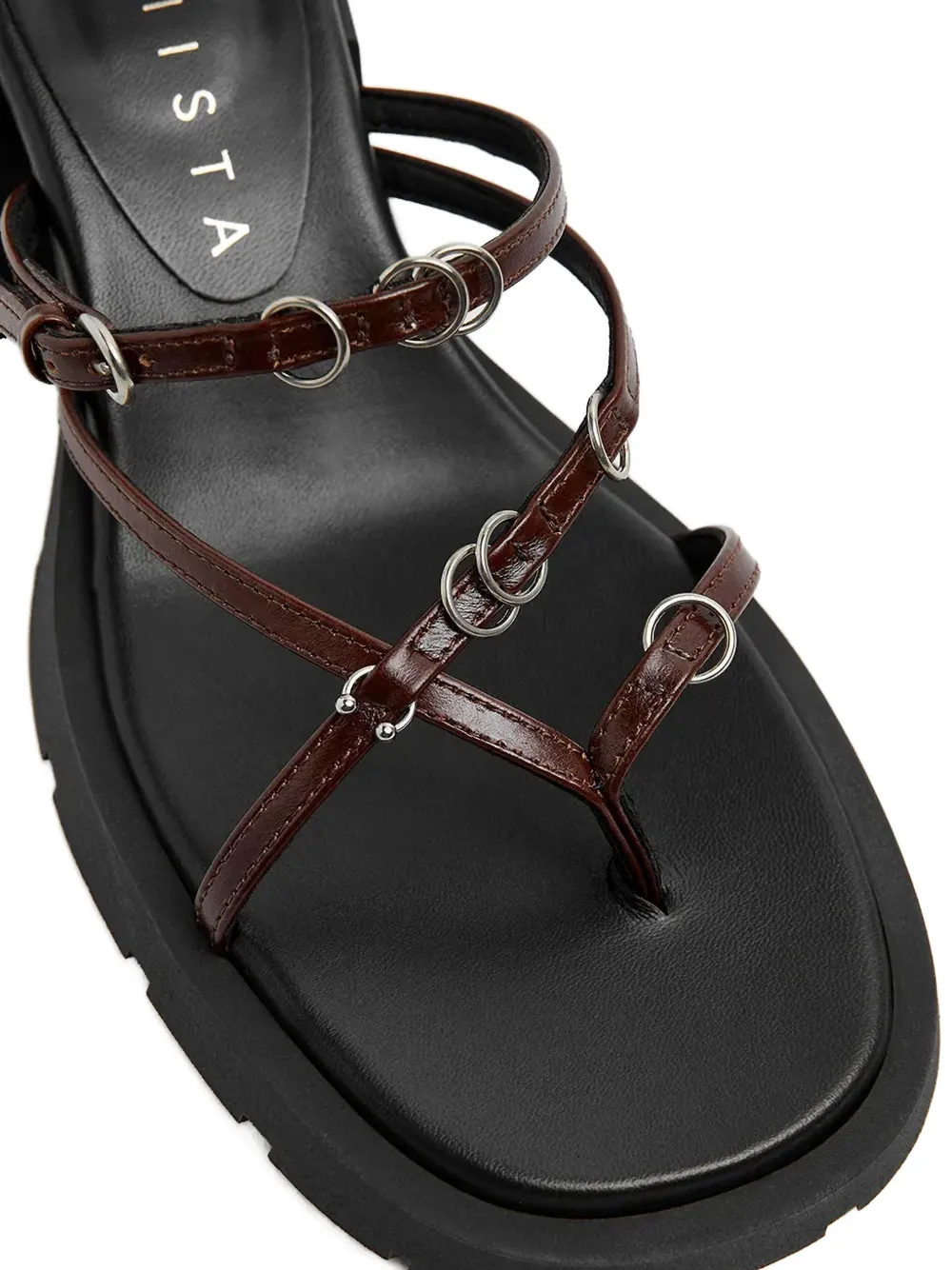 Miista ring-embellished multi-strap sandals Bruin