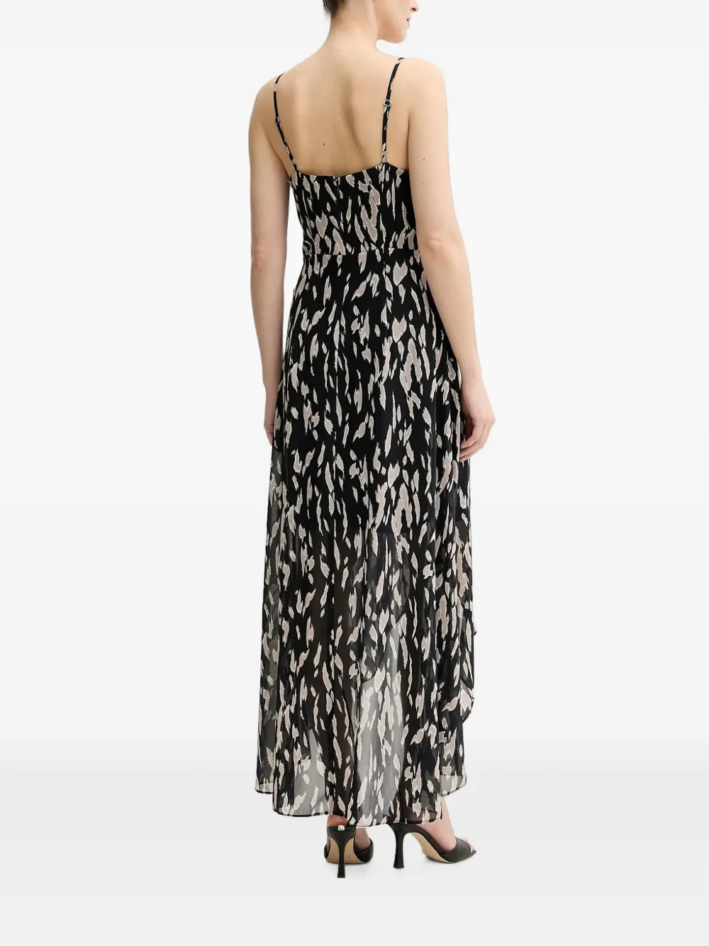 Morgan Midi-jurk met col Zwart