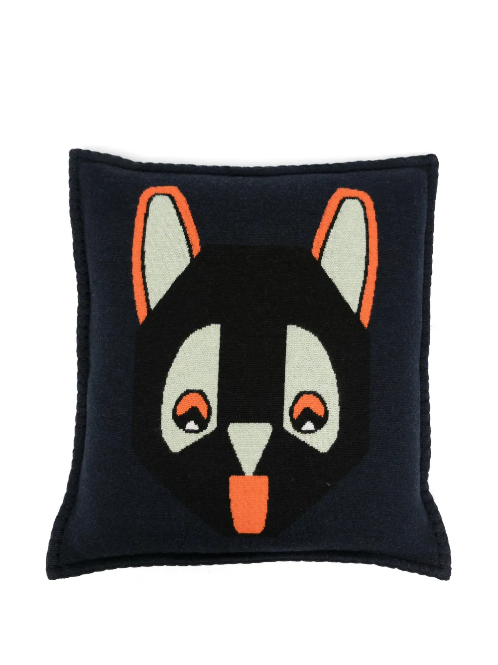 LOEWE 캣 모티프 스퀘어 쿠션 | 블루 | Image 1