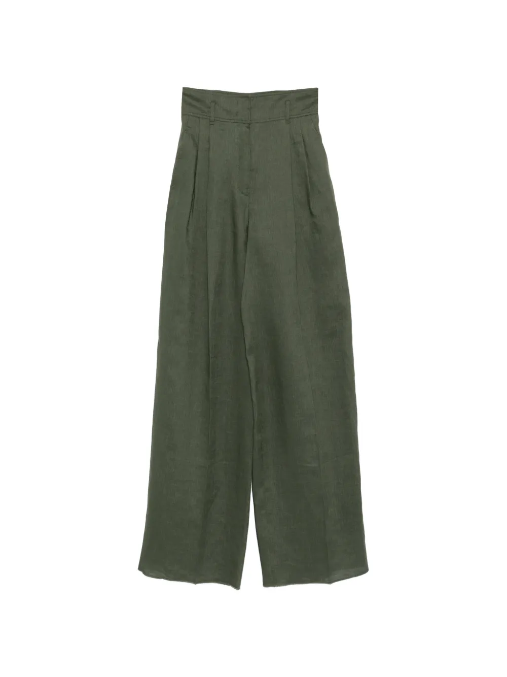 Max Mara Materia pleated trousers - Verde