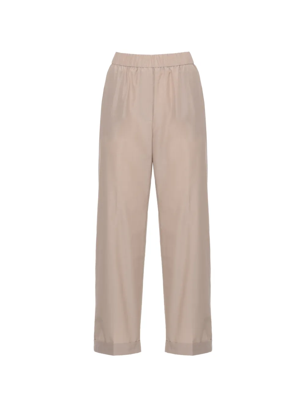 Peserico elasticated-waist cropped trousers - Toni neutri
