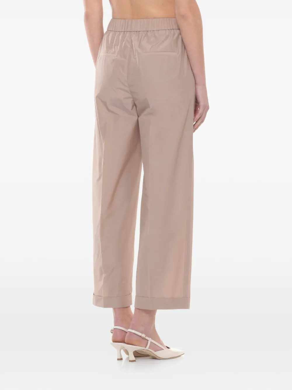  Peserico Pantalones Capri Con Cinturilla Elástica - Neutro 