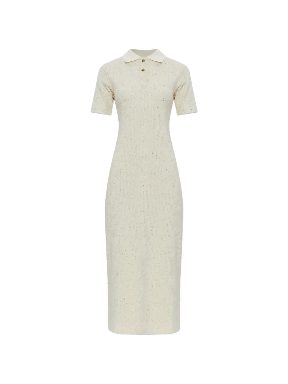 SAMSOE SAMSOE button ribbed dress - Neutrals