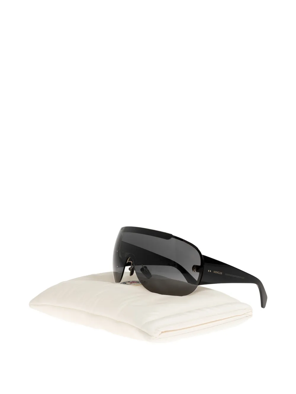 Moncler Eyewear Rizon zonnebril met schild montuur Zwart