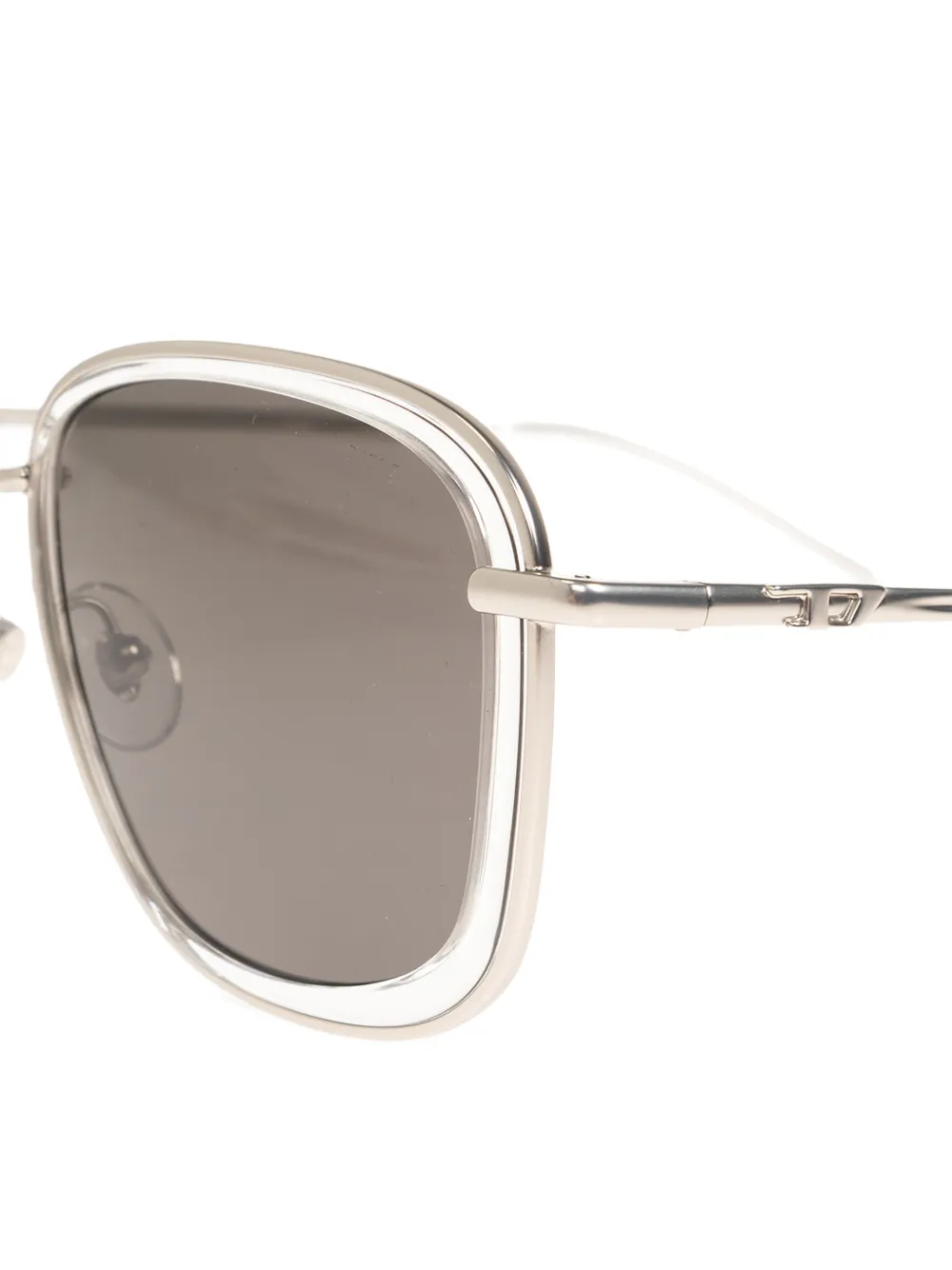  Diesel Square Frame Sunglasses - Silver 