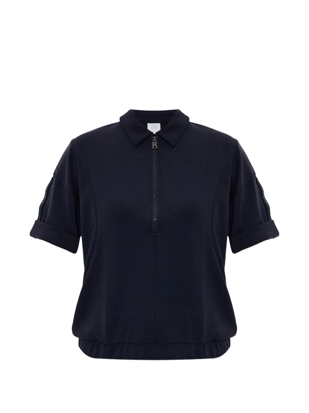BOGNER Finya zip-up polo shirt - Blu