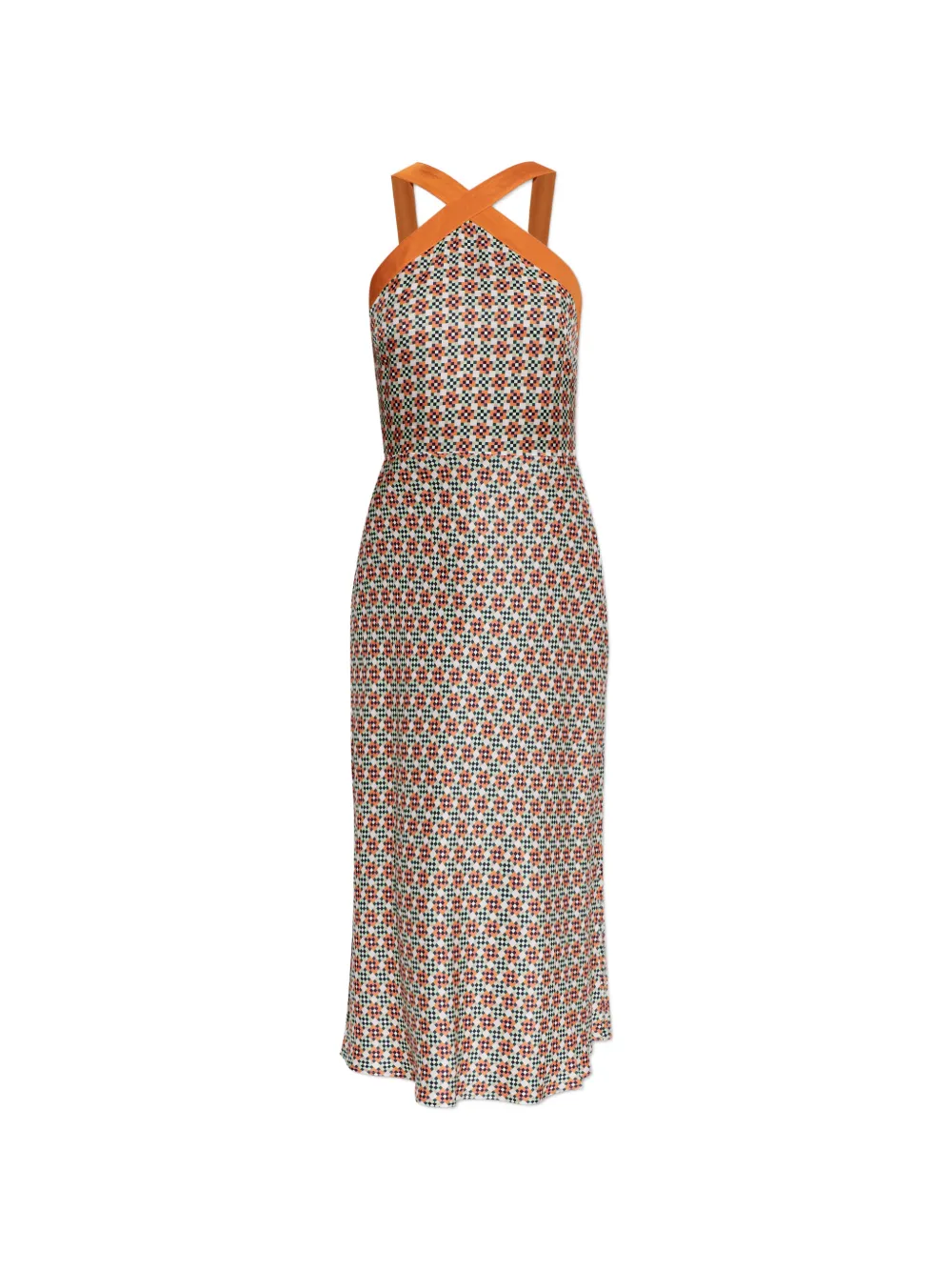 PS Paul Smith patterned midi dress - Arancione