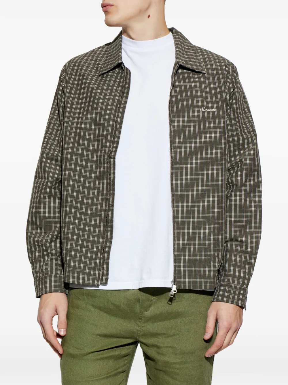  Samsoe Samsoe Giacca Sabeck Con Zip - Verde 