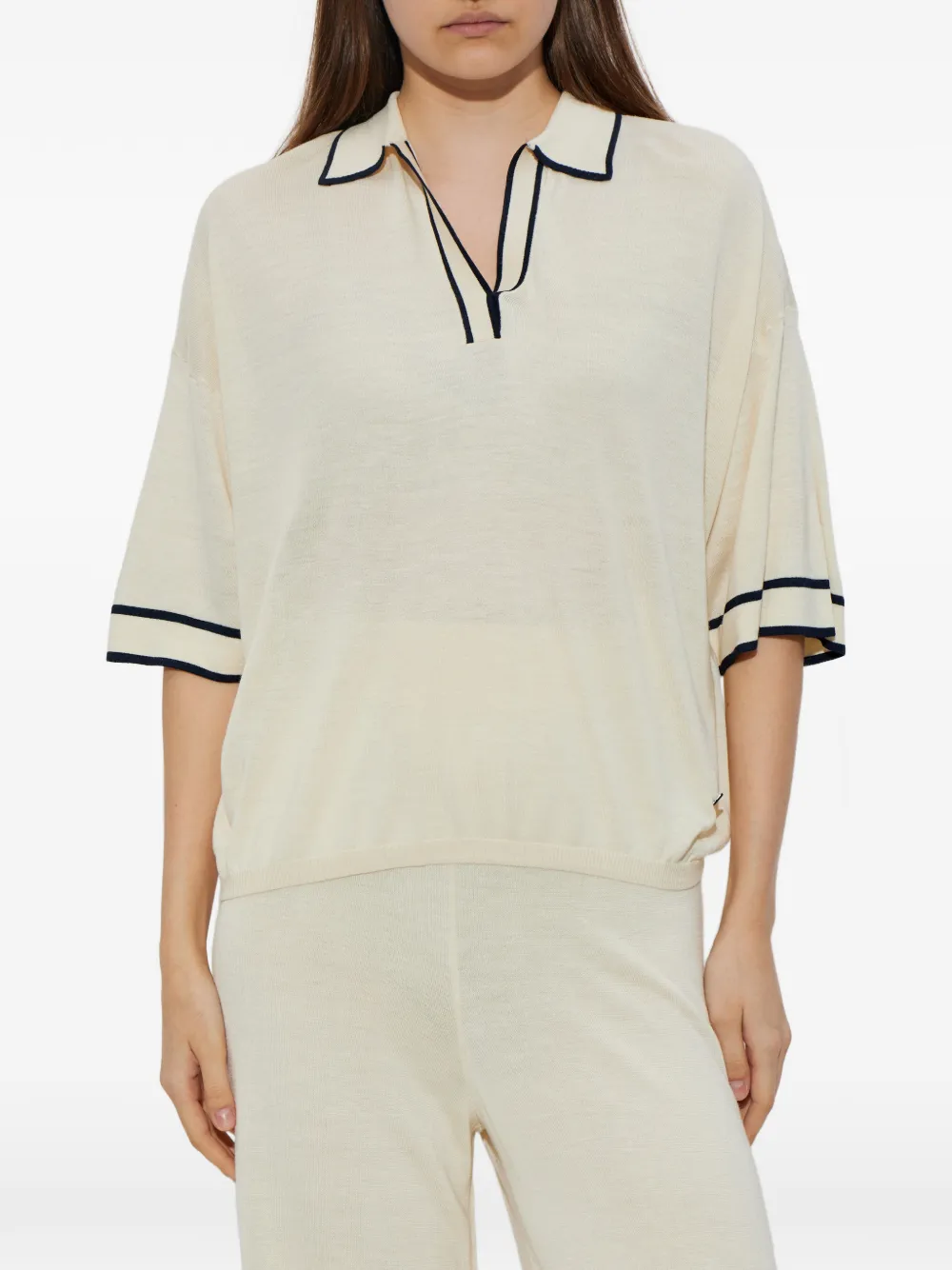  Bogner Paris Piped Top - Neutrals 