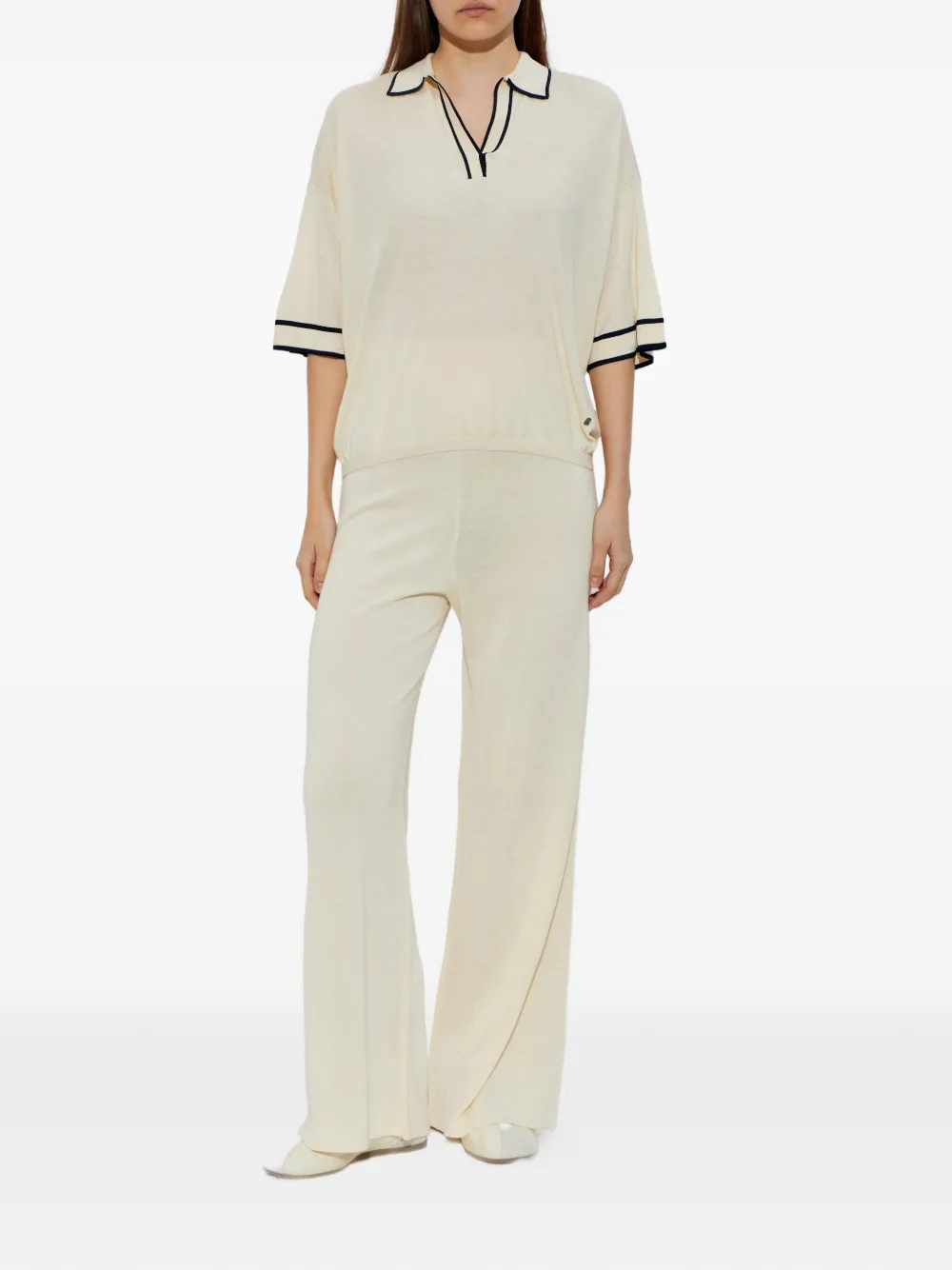  Bogner Paris Piped Top - Neutrals 