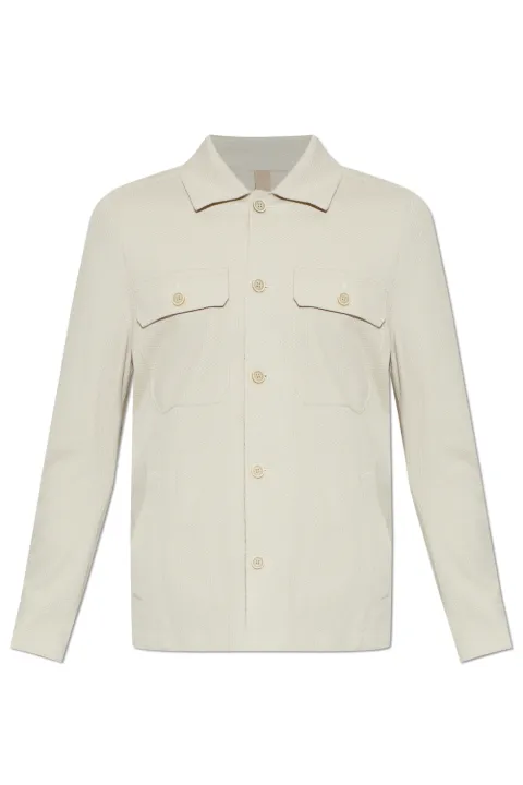 Eleventy patch pocket shirt