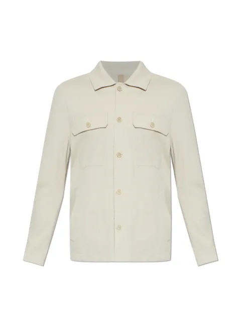 Eleventy camisa con bolsillos de parche