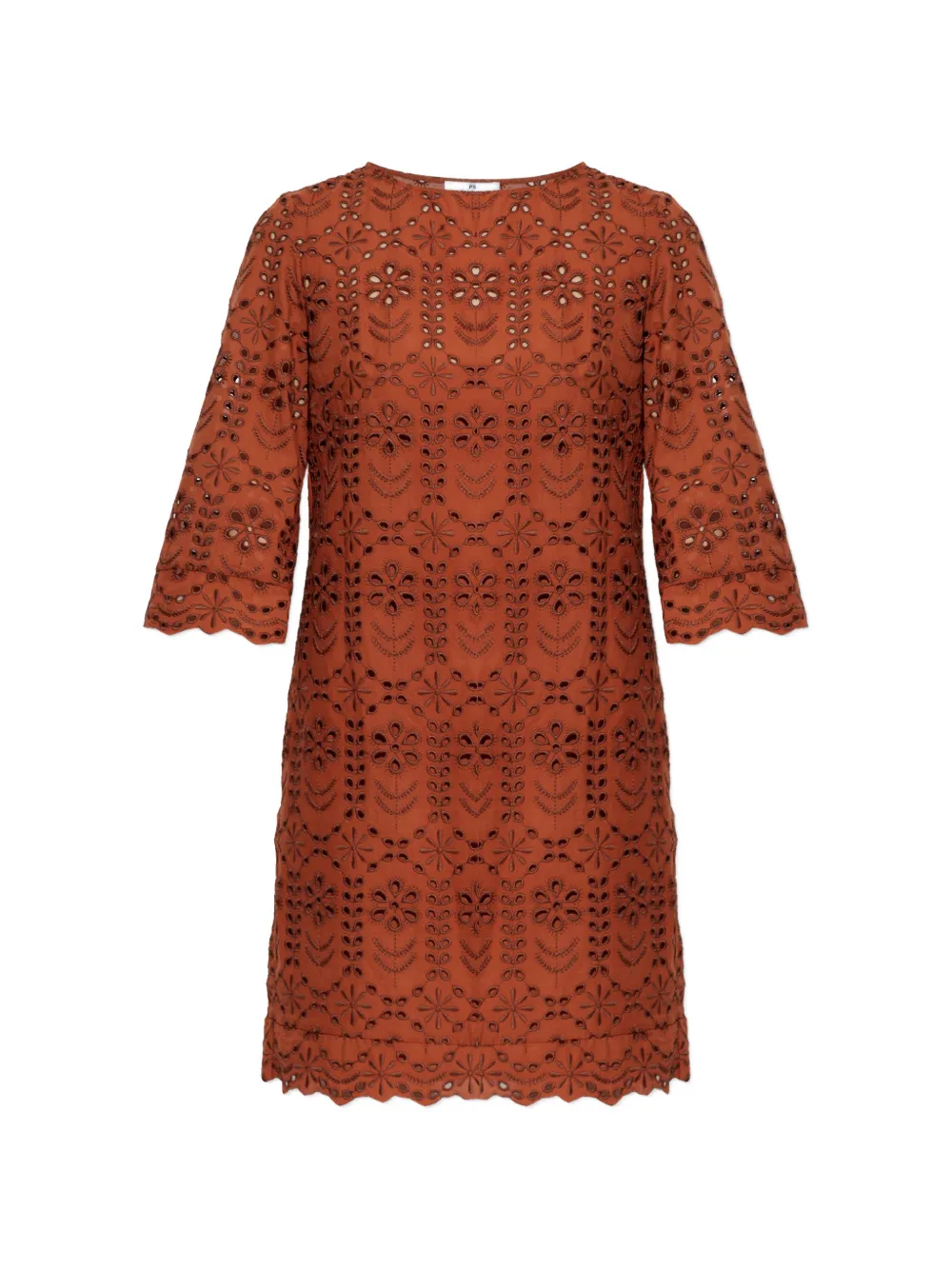 PS Paul Smith scalloped-trim mini dress - Arancione