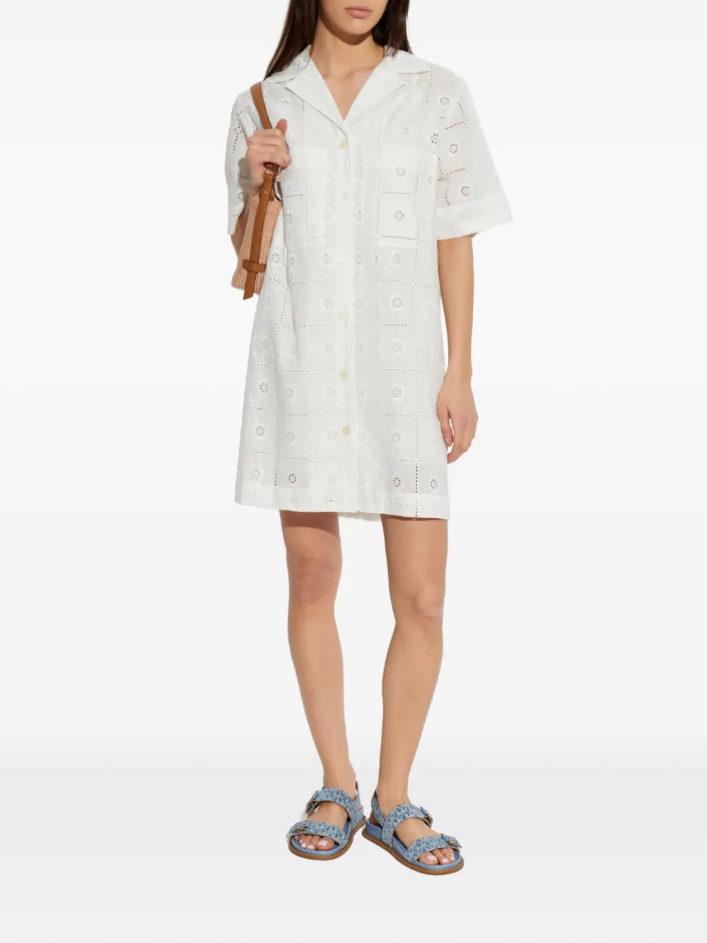  Ps Paul Smith Button-up Mini Dress - White 