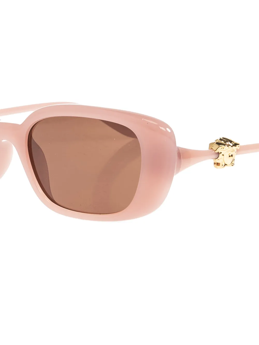 Versace Eyewear Medusa zonnebril met rechthoekig montuur Roze