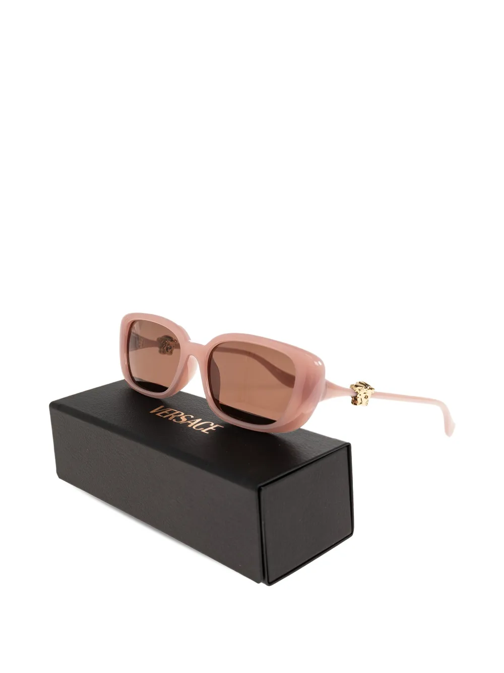 Versace Eyewear Medusa zonnebril met rechthoekig montuur Roze