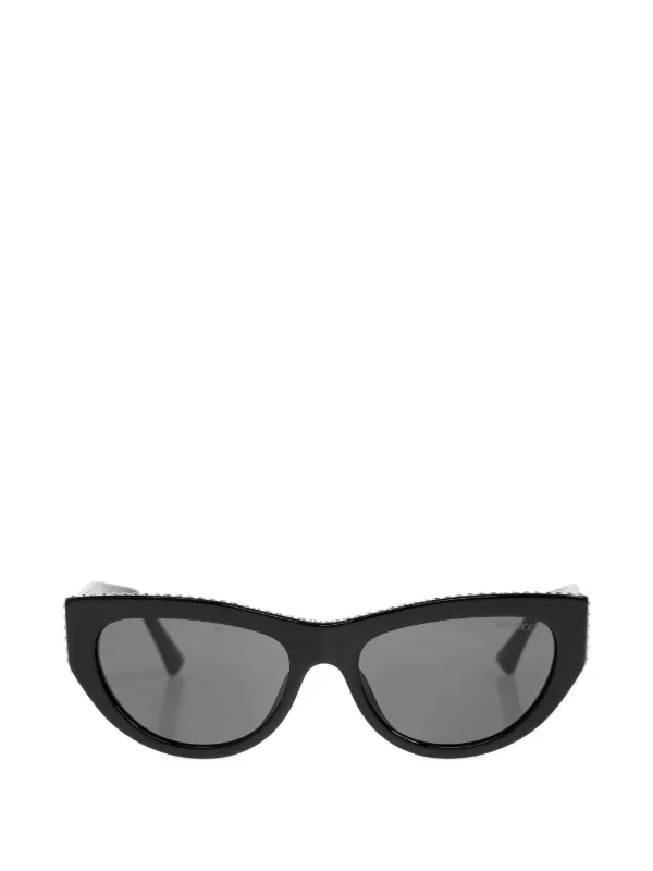 Jimmy Choo Vale キャットアイ サングラス | ブラック | FARFETCH JP