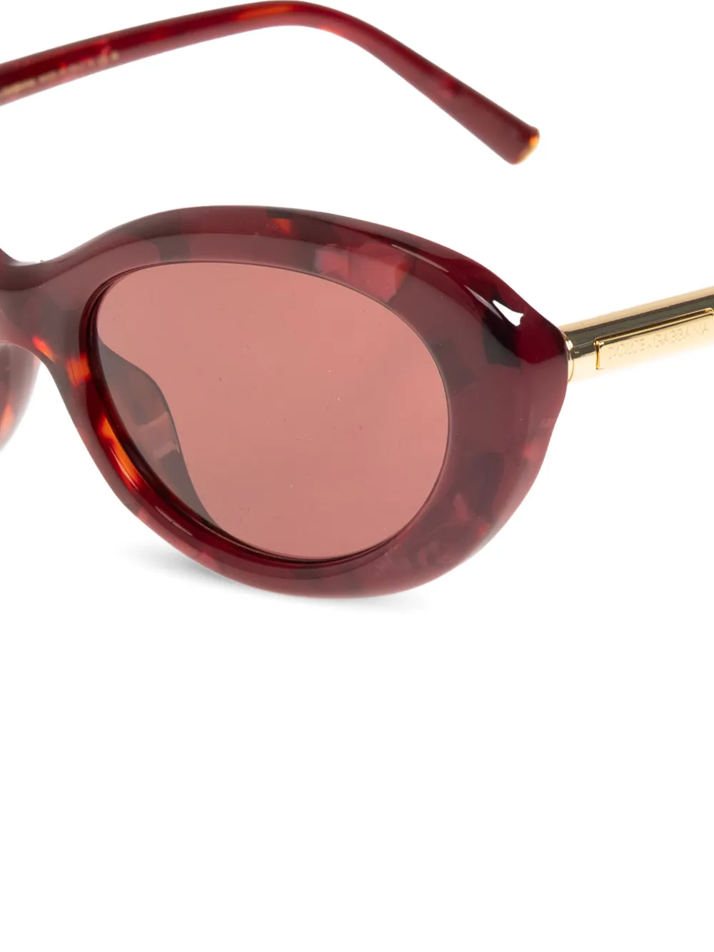 Dolce & Gabbana Eyewear Zonnebril met cat-eye montuur Rood