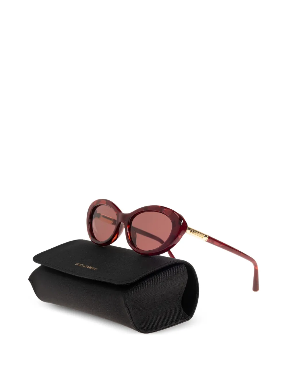 Dolce & Gabbana Eyewear Zonnebril met cat-eye montuur Rood