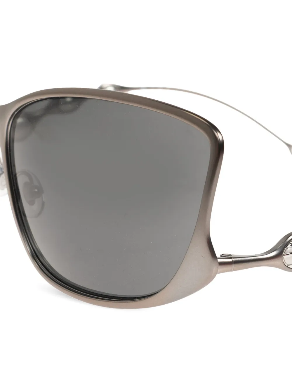  Diesel Oval Embellished Sunglasses - Silver 