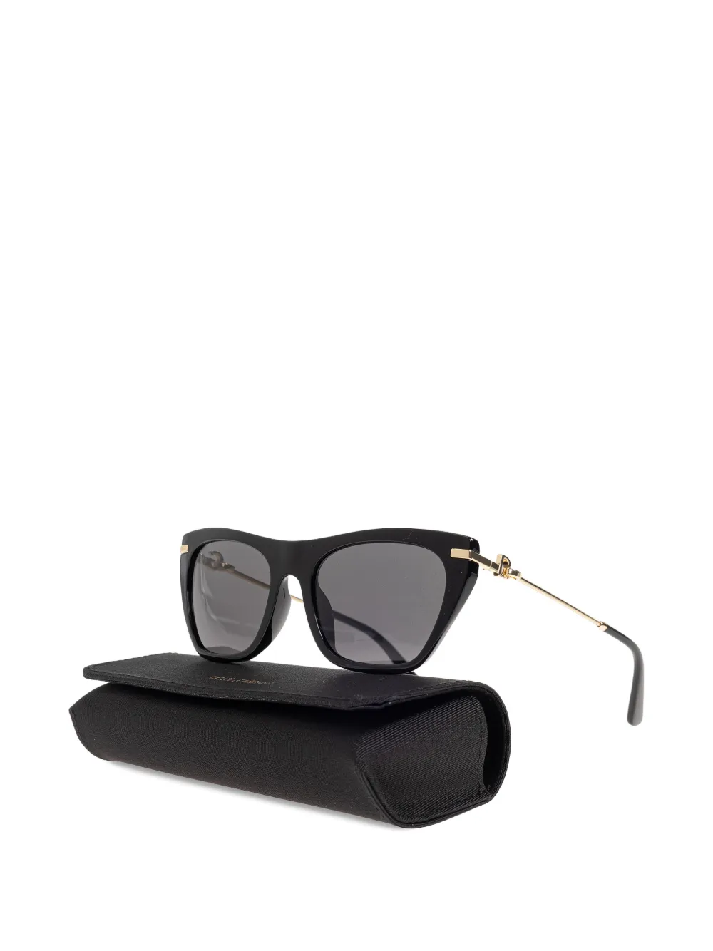Dolce & Gabbana Eyewear Zonnebril met cat-eye montuur Zwart