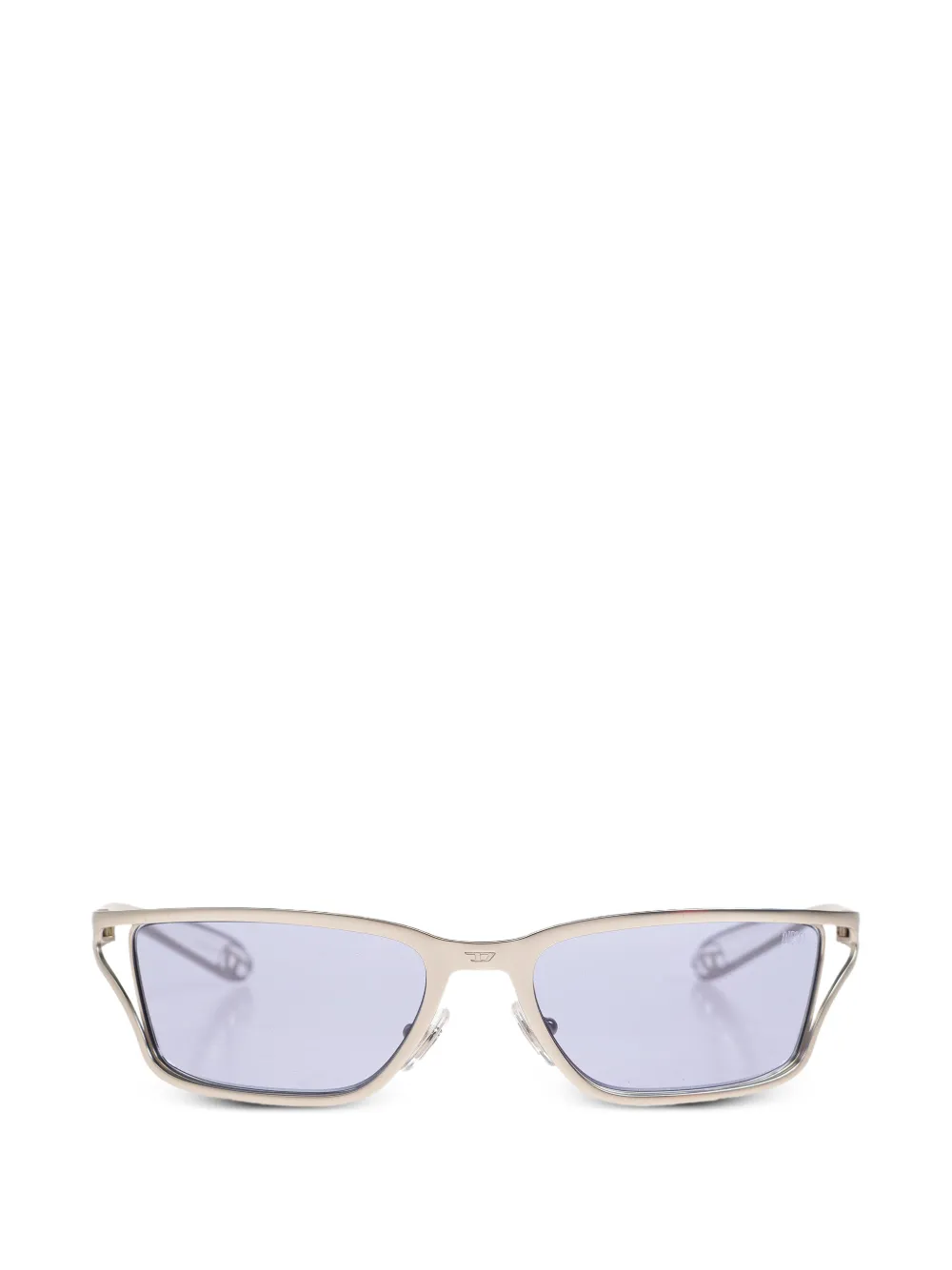 Diesel rectangle frame sunglasses - Argento